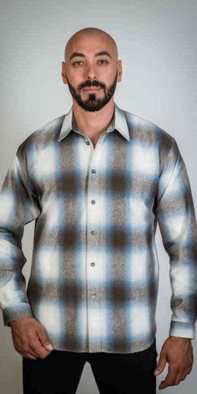 CAMICIA/JACKET QUADRI BIANCO/NERO