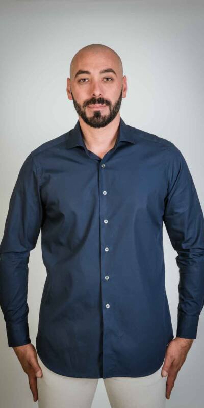 CLASSIC POPELINE BLU SCURO