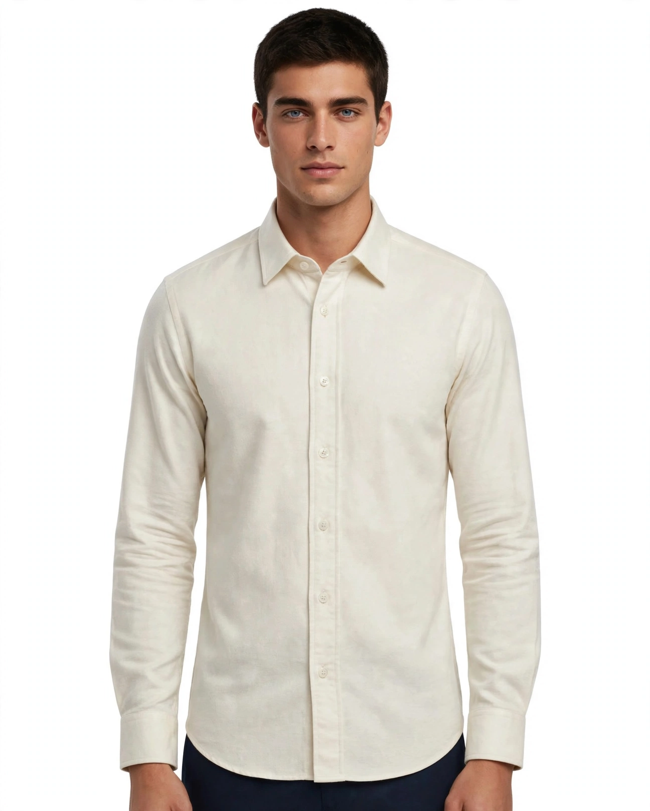 CAMICIA TWILL PANNA